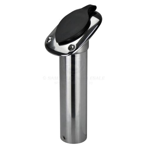 Relaxn Rod Holder Oval Head Angled Heavy Duty Stainless Steel