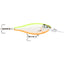 Rapala Shad Rap Elite 75mm Hard Body Lure [cl:gilded Chart Orange Belly]