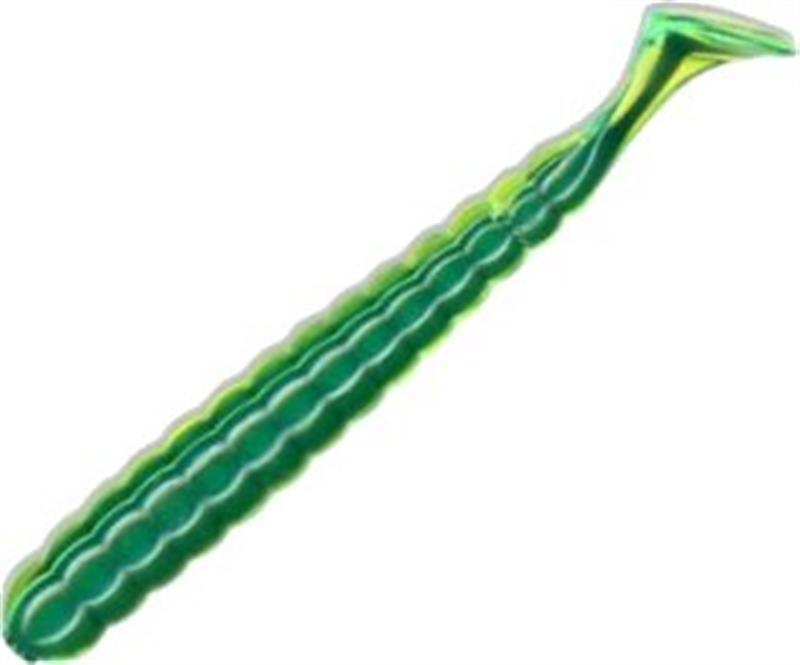 Slider 3 Inch Grub Soft Plastic [cl:chartreuse Black Core]