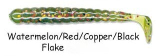 Slider 3 Inch Grub Soft Plastic [cl:watermelon Red Copper Bla]