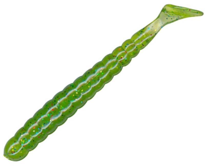 Slider 3 Inch Grub Soft Plastic [cl:avocado Glitter]