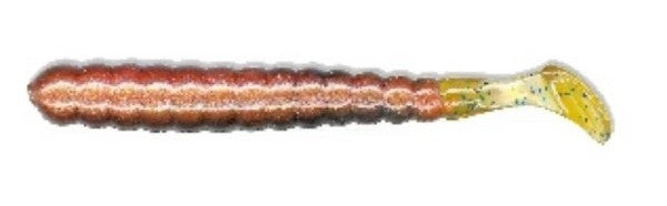 Slider 3 Inch Grub Soft Plastic [cl:crawdad Coper Blue Glitte]