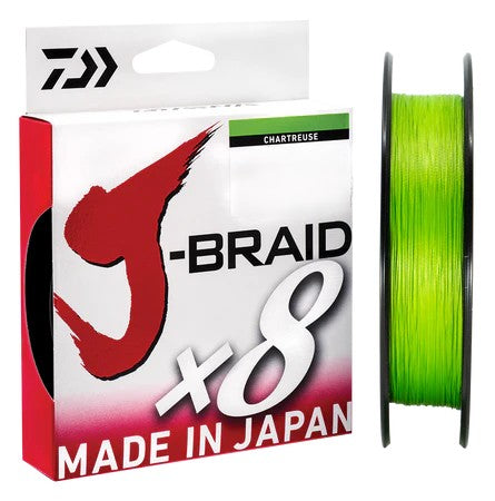 Daiwa J-braid Chartreuse 1500m Braid Line [sz:8lb]