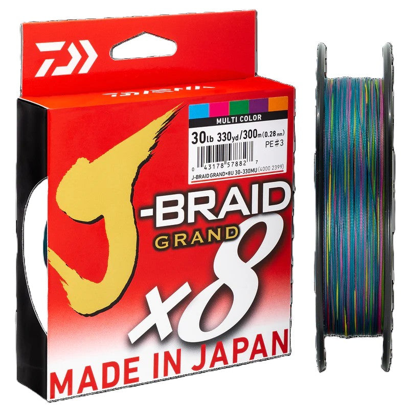 J-b Grand Multi Colour Daiwa 1500m Braid [sz:30lb]