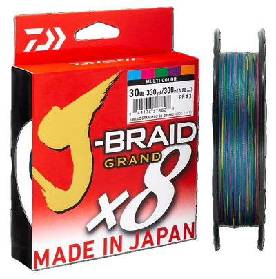 J-b Grand Multi Colour Daiwa 1500m Braid [sz:30lb]