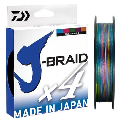 Daiwa J-braid X4 Multi Colour 300m Braid Line [sz:20lb]