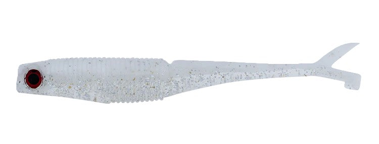 Daiwa Bait Junkie 2.95 Inch Flick Soft Plastic Lure [cl:#8 Whitebait]