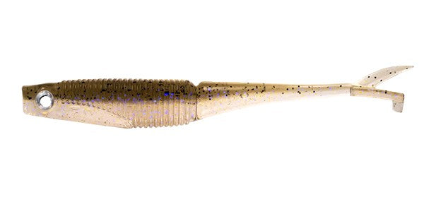 Daiwa Bait Junkie 3.95 Inch Flick Soft Plastic Lure [cl:#65 Ghost Electric Shad]
