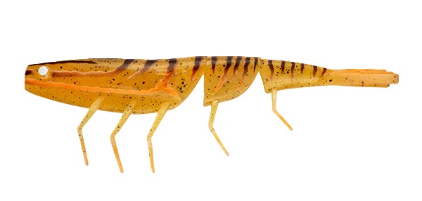 Daiwa Bait Junkie 7 Inch Prawn Soft Plastic Lure [cl:# 90 Pumpkin Spice]