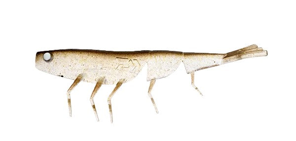 Daiwa Bait Junkie 4 Inch Prawn Soft Plastic Lure [cl:#68 Electric Shad]