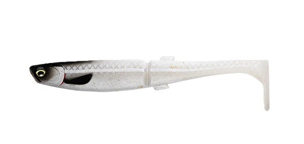 Daiwa Bait Junkie 8.5 Inch Megaminnow Soft Plastic Lure [cl:#37 White Magic]