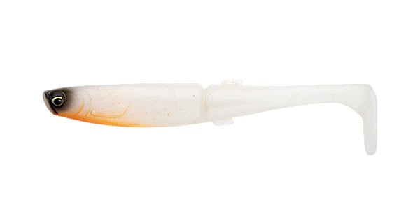 Daiwa Bait Junkie 6.5 Inch Megaminnow Soft Plastic Lure [cl:#11 White Pearl]