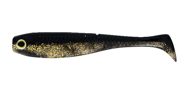 Daiwa Bait Junkie 4 Inch Herring Soft Plastic Lure [cl:#29 Black & Gold]