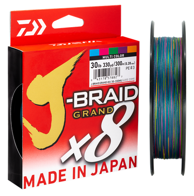 J-b Grand Multi Colour Daiwa 500m Braid [sz:20lb]