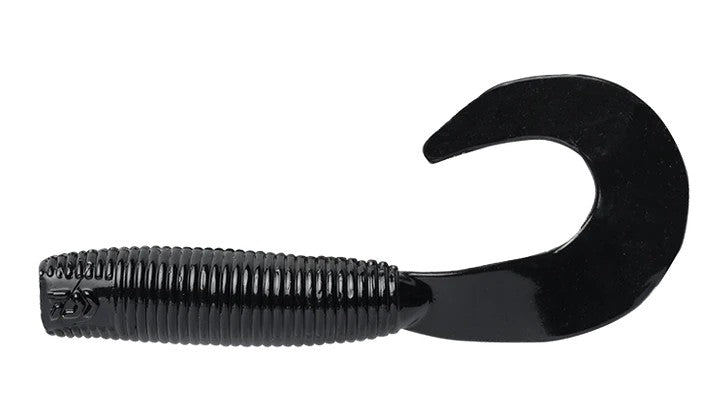 Daiwa Bait Junkie 2.5 Inch Grub Soft Plastic Lure [cl:#13 Black Uv]