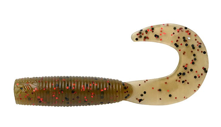 Daiwa Bait Junkie 2.5 Inch Grub Soft Plastic Lure [cl:#25 Mud Blood Uv]