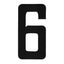 Boat Rego Number 200mm (8 Inch) Black Pair [mdl:6]