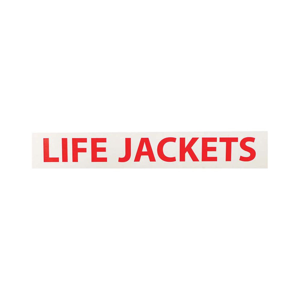 Life Jacket Sticker