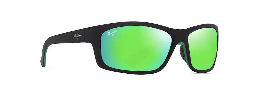 Maui Jim Kanaio Coast Sunglasses [cl:matte Black - Green Mirro]