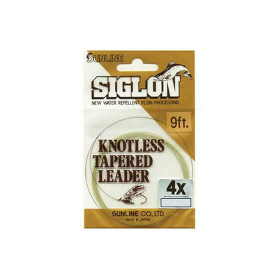 Siglon 9ft Knotless Tapered Leader [sz:3lb]