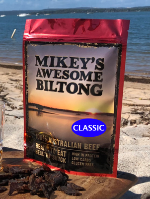 Mikey's Awesome Biltong Sliced 200g [flvr:classic]
