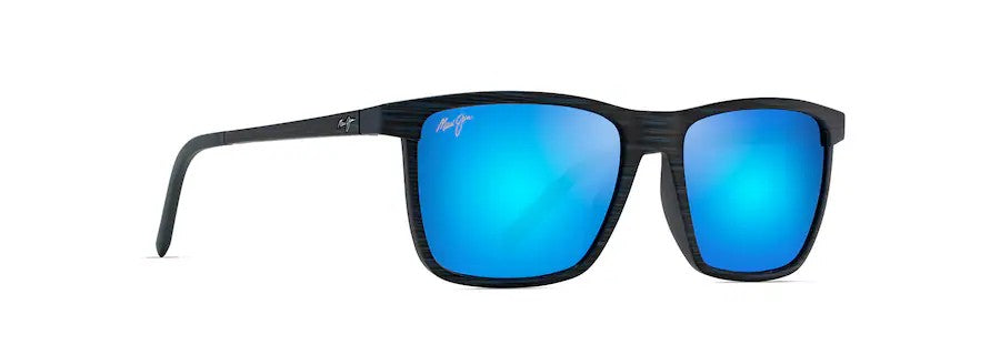 Maui Jim One Way Sunglasses [cl:navy Stripe - Blue Hawaii]