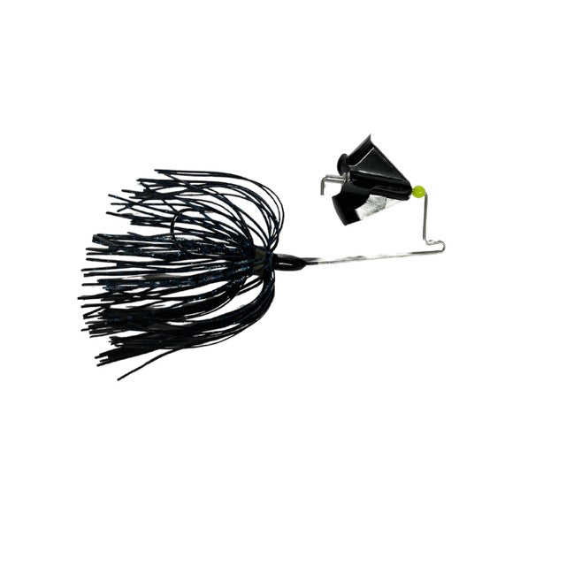 Bassman Buzzbait Mini 1/8oz Lure [cl:#17 Black With Blue Fleck]