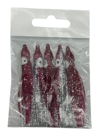 Lure Us In Rig Replacement Skirts [cl:red/silver]