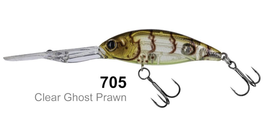 Molix Smx-35 55mm Crankbait Lure [cl:#705 - Clear Ghost Prawn]