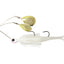 Tt Fishing Tornado + Twin Spin Rigged 3/4oz Spinnerbait [cl:pearl]