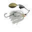 Bassman Shorty Compact Mag Willow 1/4oz Spinnerbait [cl:#2  White]