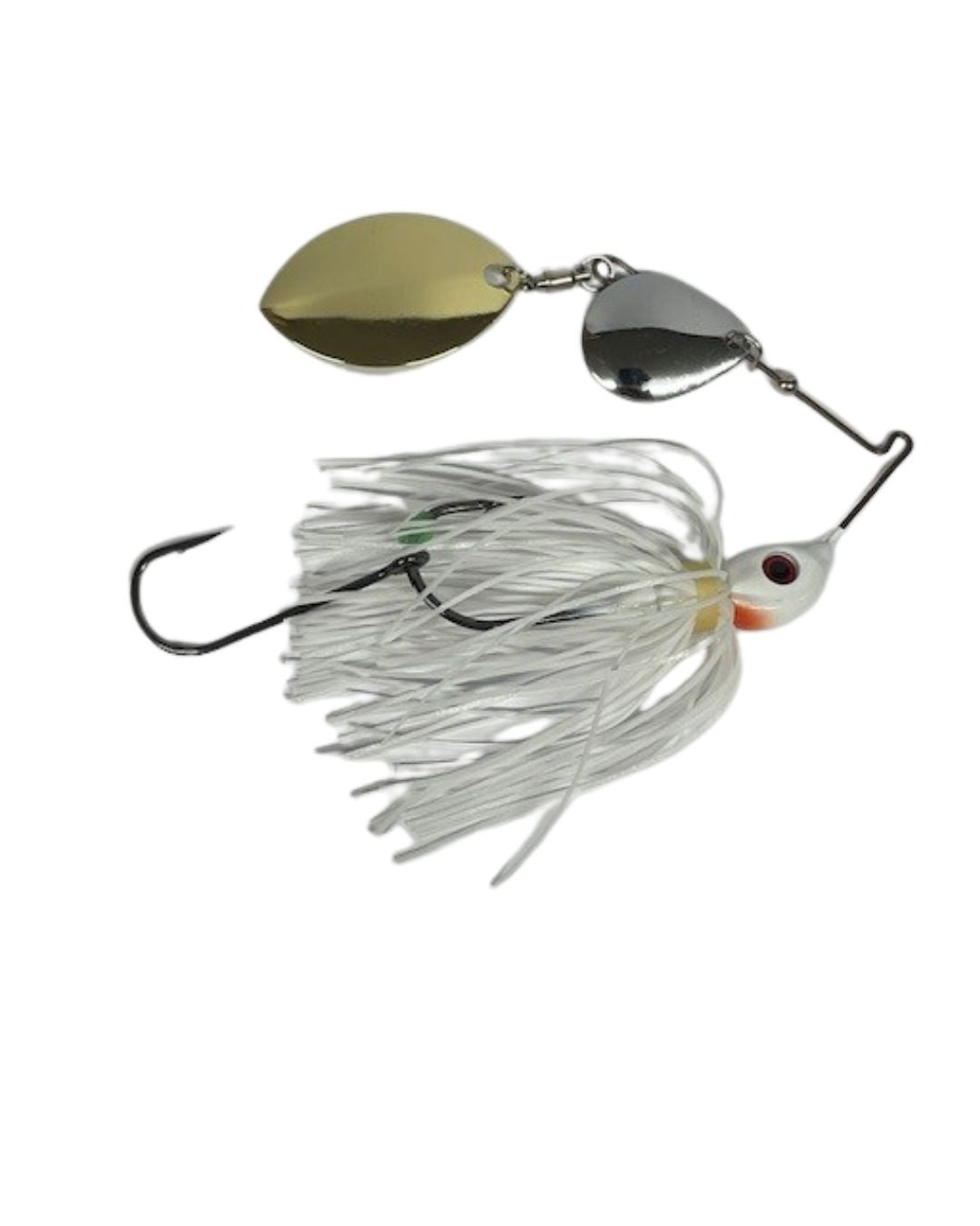 Bassman Shorty Compact Mag Willow 1/4oz Spinnerbait [cl:#2  White]