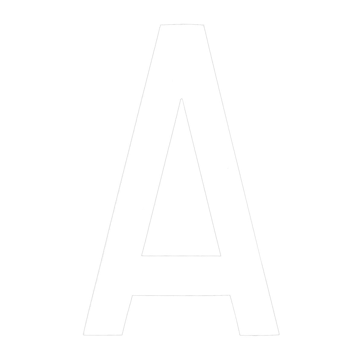 Boat Rego Letter 200mm (8 Inch) White Pair [mdl:a]