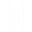 Boat Rego Letter 200mm (8 Inch) White Pair [mdl:h]