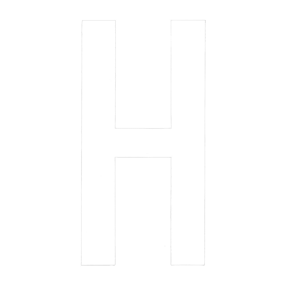 Boat Rego Letter 200mm (8 Inch) White Pair [mdl:h]