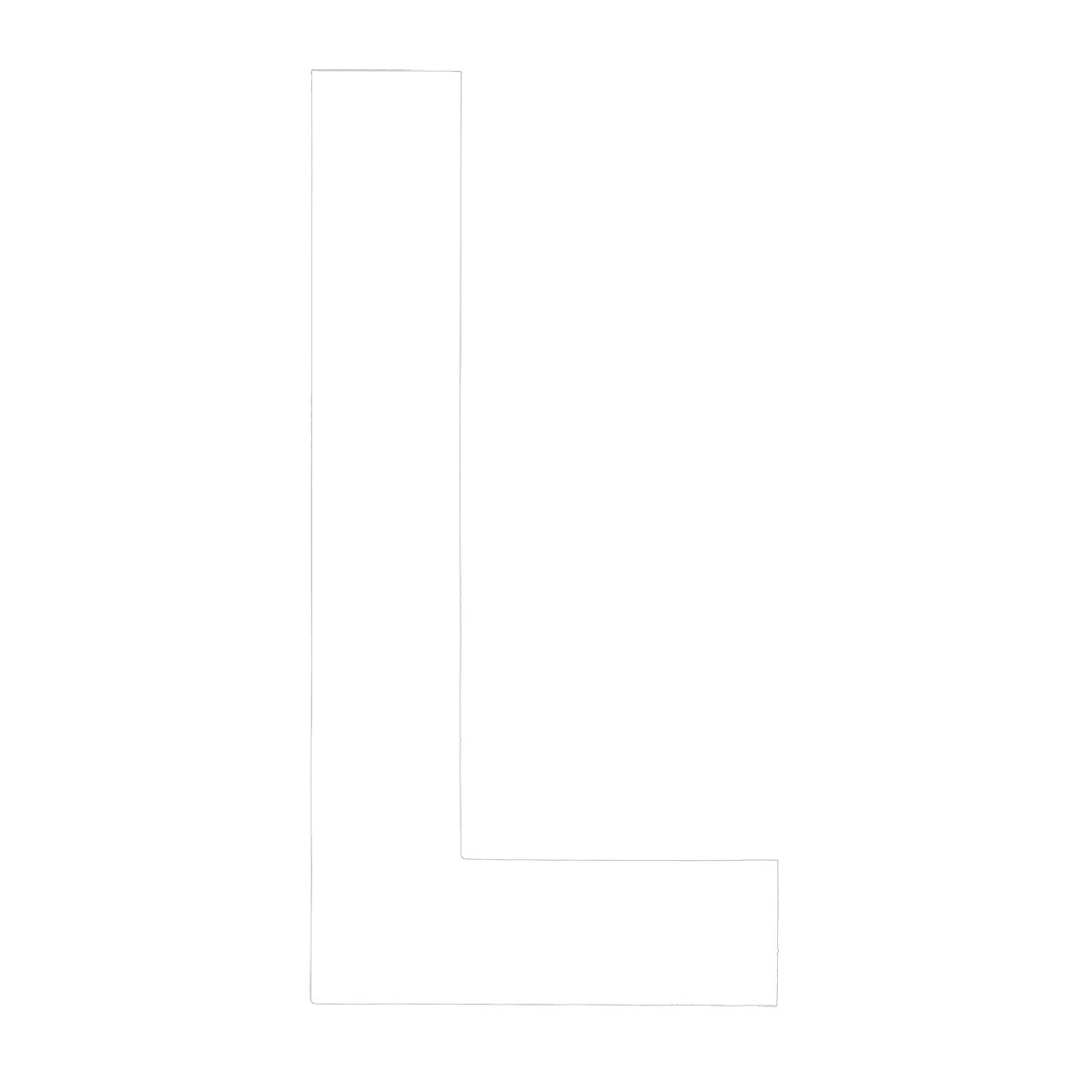Boat Rego Letter 200mm (8 Inch) White Pair [mdl:l]