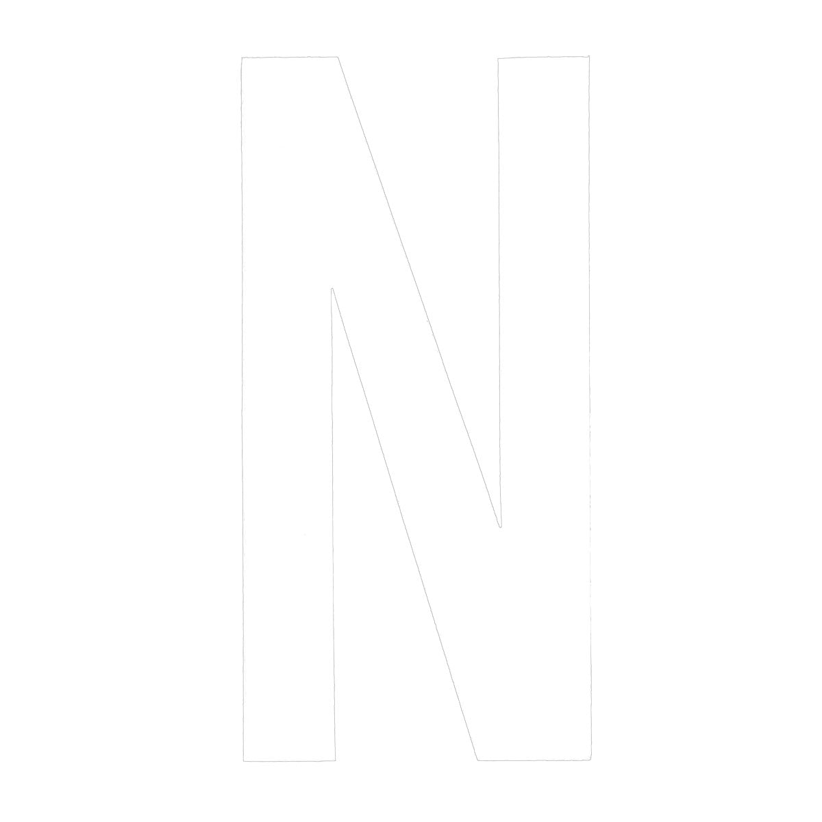 Boat Rego Letter 200mm (8 Inch) White Pair [mdl:n]