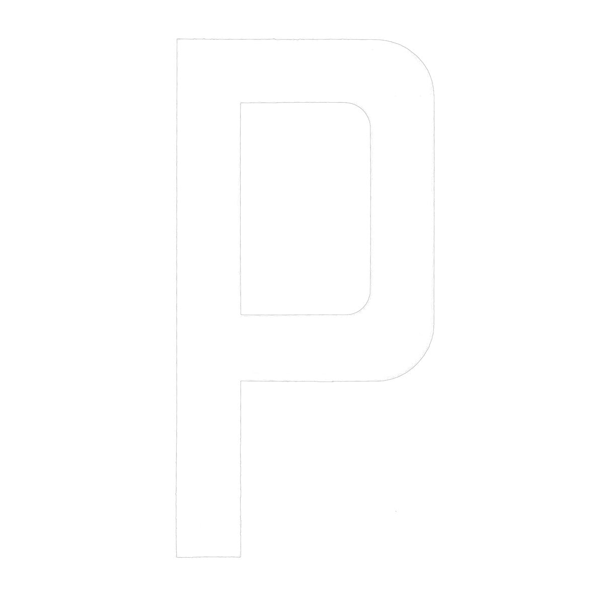 Boat Rego Letter 200mm (8 Inch) White Pair [mdl:p]