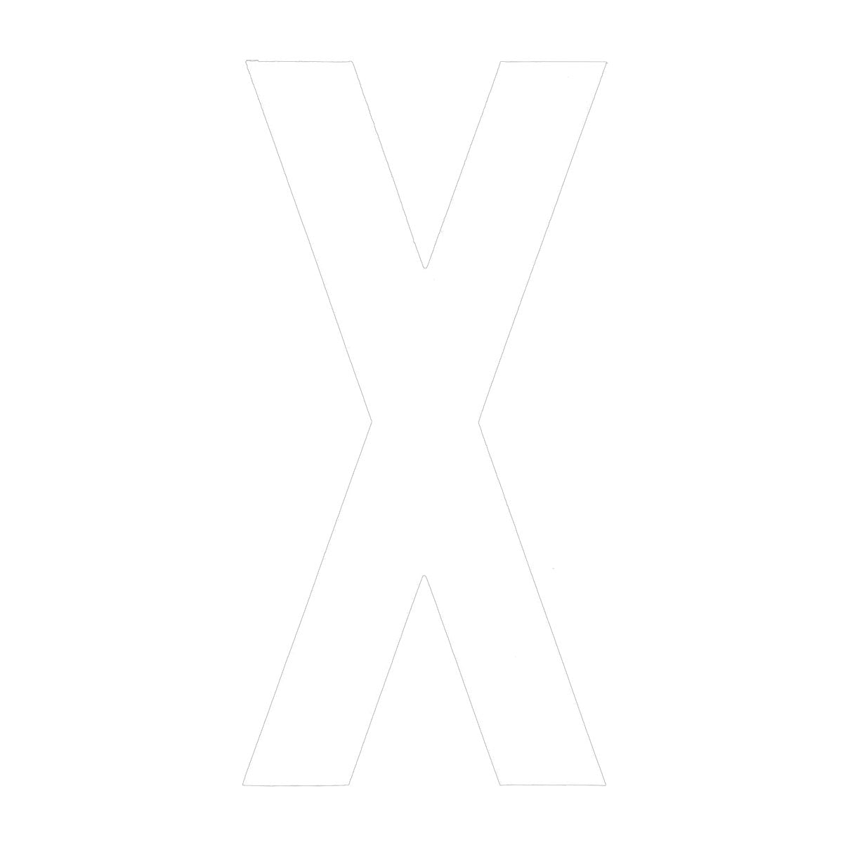 Boat Rego Letter 200mm (8 Inch) White Pair [mdl:x]