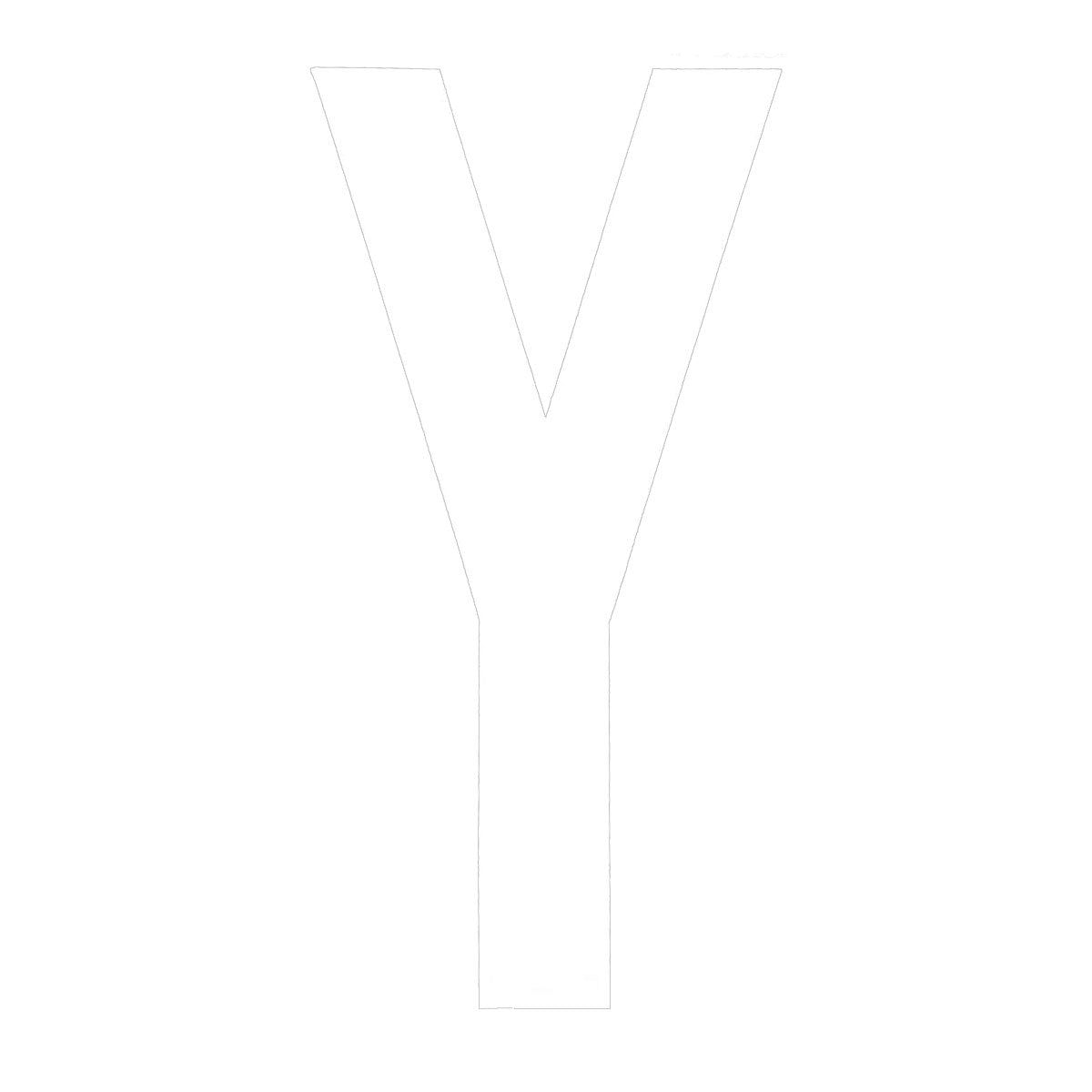 Boat Rego Letter 200mm (8 Inch) White Pair [mdl:y]
