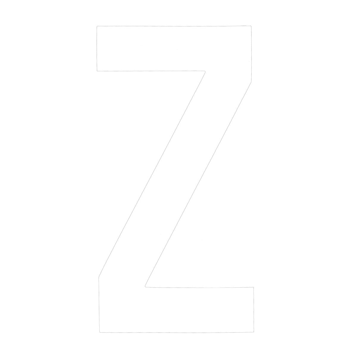 Boat Rego Letter 200mm (8 Inch) White Pair [mdl:z]