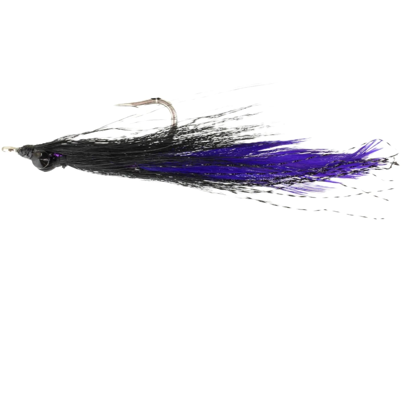 Clouser Minnow Size 1 Fly [cl:black/purple]
