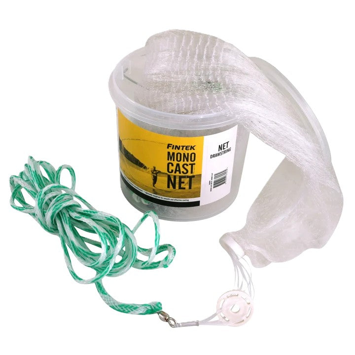 Fintek Cast Net Drawstring 3/4 Inch Mesh [sz:7ft]
