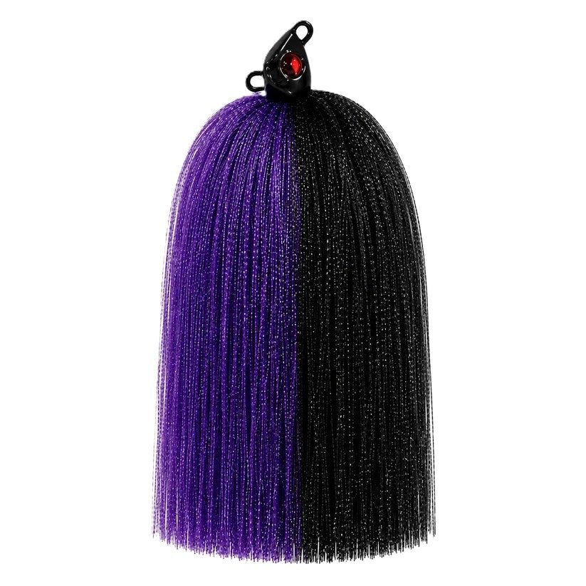 Spinwright Fluff Head 1/2oz Swimjig [cl:black / Purple]