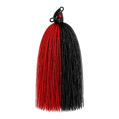 Spinwright Fluff Head 1/2oz Swimjig [cl:black / Red]