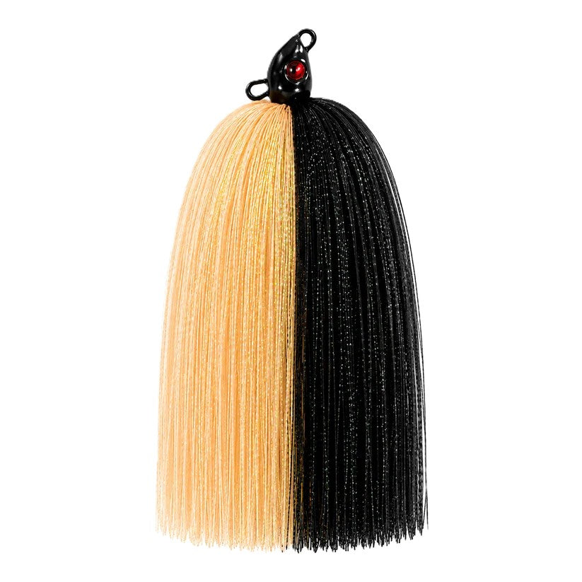 Spinwright Fluff Head 1/2oz Swimjig [cl:black / Orange]