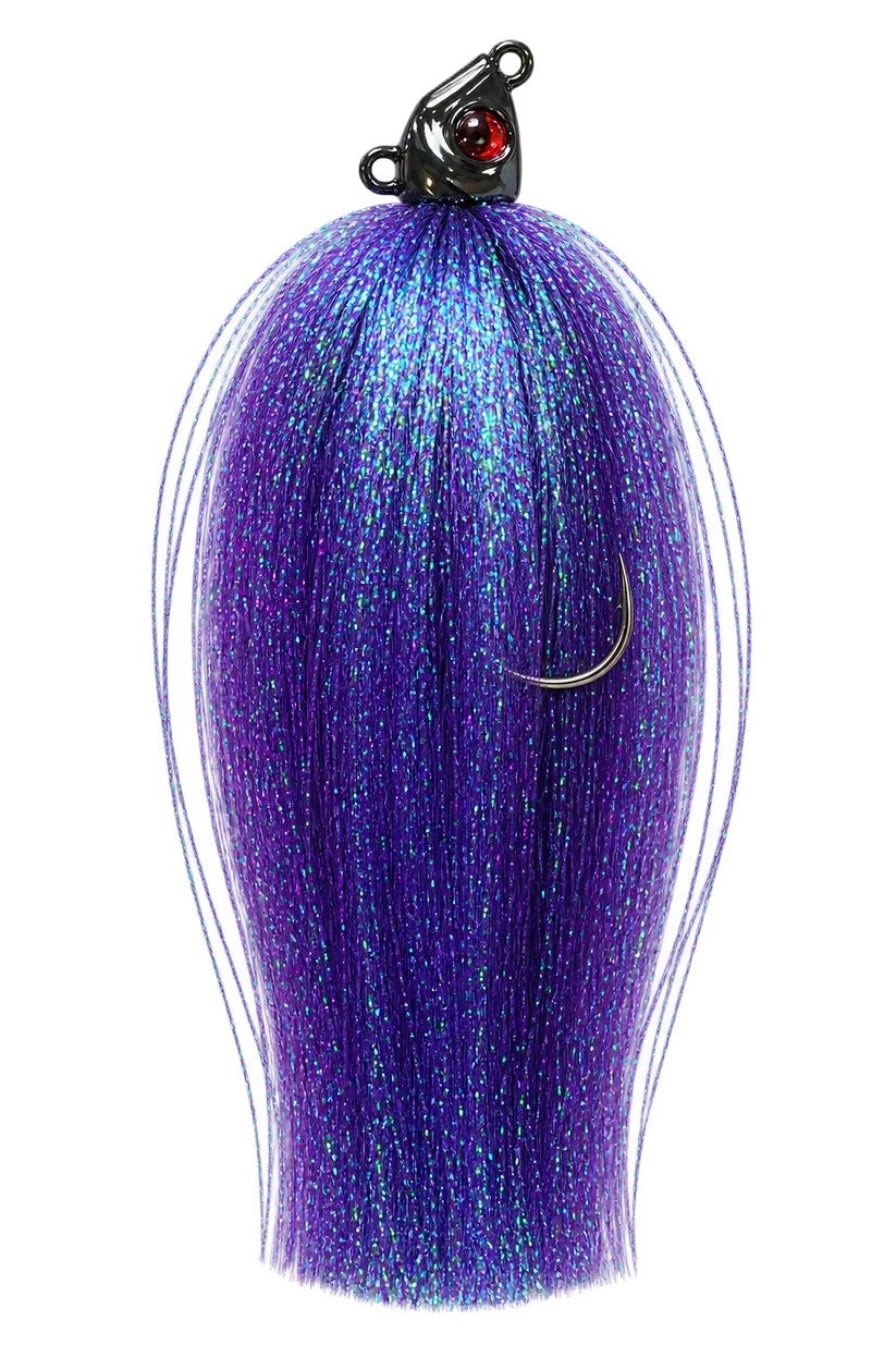 Spinwright Fluff Head 1oz Swimjig [cl:purple]