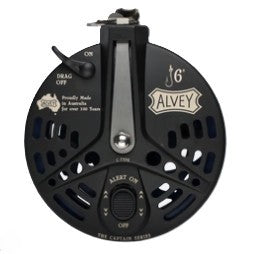 Alvey The Captain Drag Series 6 Inch Reel [cl:charcoal]
