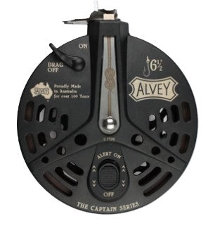 Alvey The Captain Drag Series 6.5 Inch Reel [cl:charcoal]