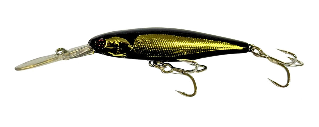 Jackall Sdd Squirrel 79 Hank Tune Jerkbait Silent Lure [cl:sc Hl Gold Black]